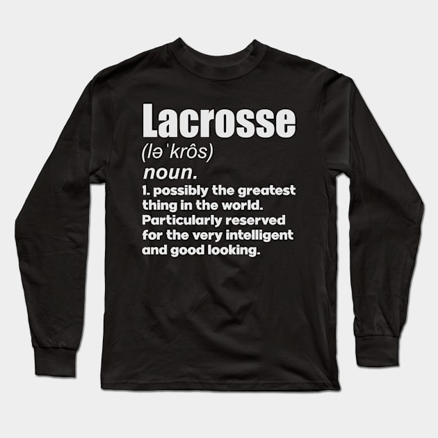 Lacrosse girl coach gift Long Sleeve T-Shirt by SerenityByAlex